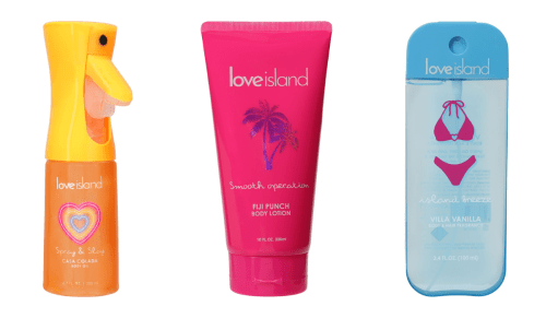 Love Island body care products