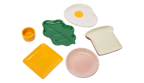 breakfast sandwich plates