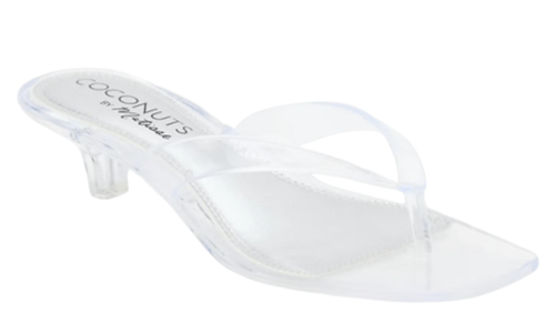 clear jelly kitten heels