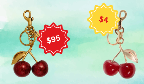 cherry bag charms