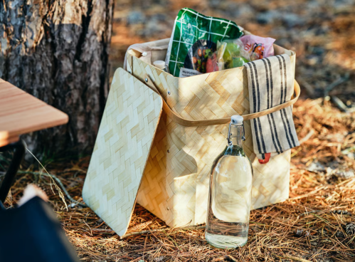 bamboo picnic basket