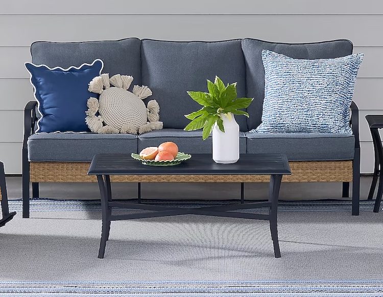 Kenwood 2-Piece Wicker Patio Sofa Set