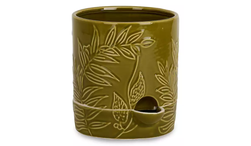 olive green planter