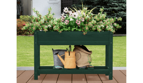 dark green Two-Layer Raised Garden Bed