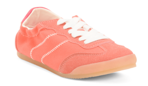 peach sneakers