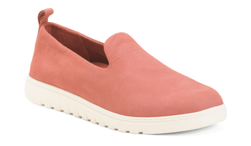 dusty rose slide-on sneakers