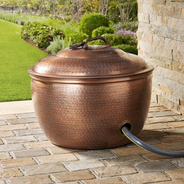 Member's Mark Decorative Metal Hose Storage Pot