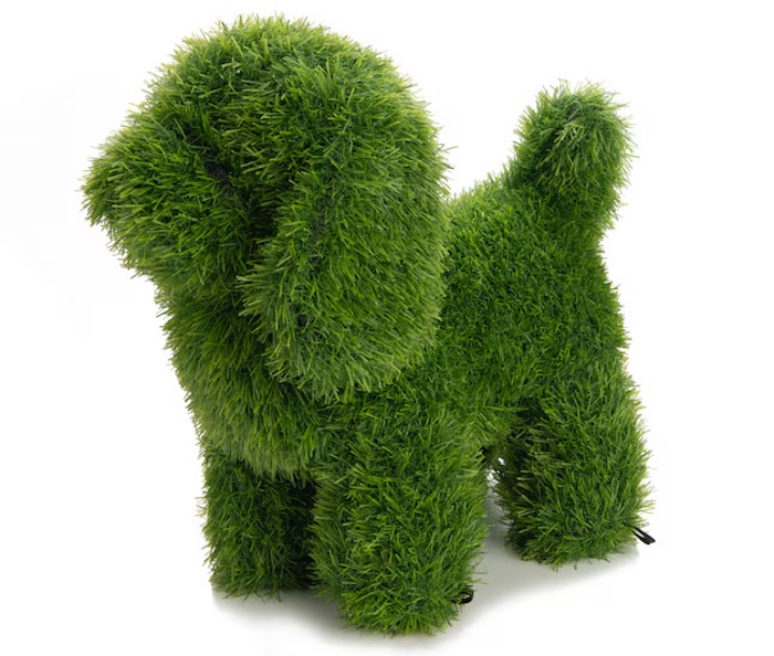 Naturae Decor Dog Topiary Garden Statue