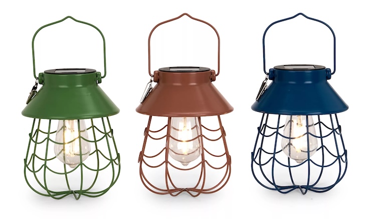 Colorful Solar Lantern Umbrella Clips