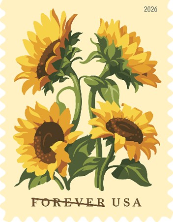 Sunflowers Stamp