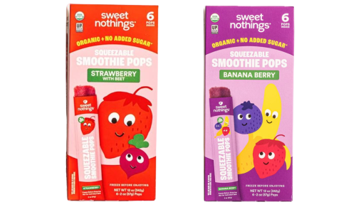 Sweet Nothings squeezable smoothie pops