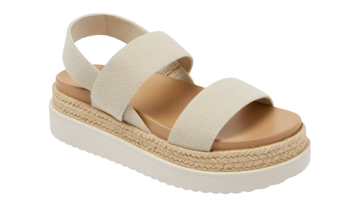 beige espadrille platform sandals