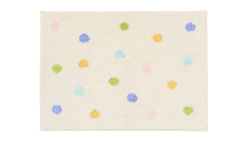 Easter polka dot bath mat