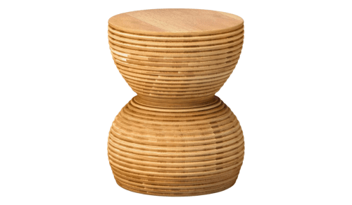 outdoor wooden end table