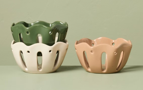 mini berry stoneware bowls