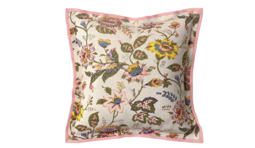 floral throw pillow