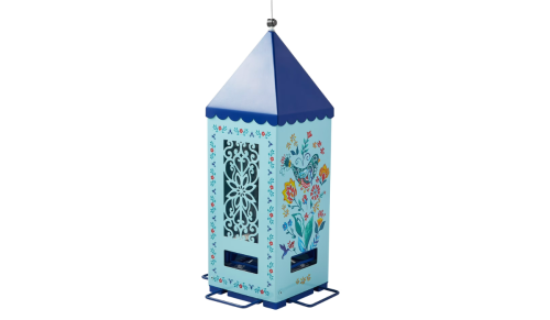 blue lantern bird feeder