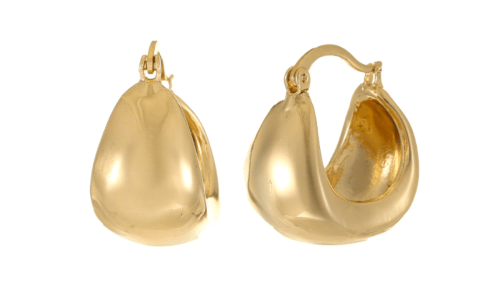 chunky gold hoop earrings