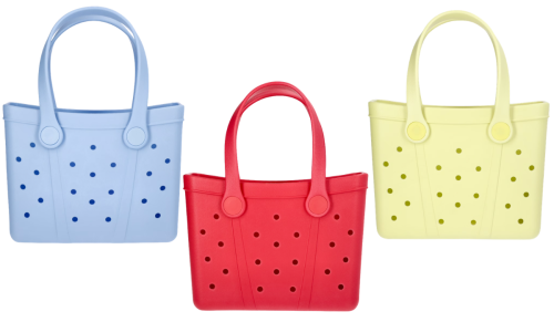 colorful beach totes