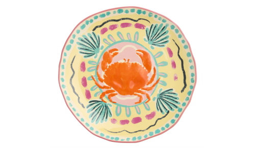 colorful crab plate