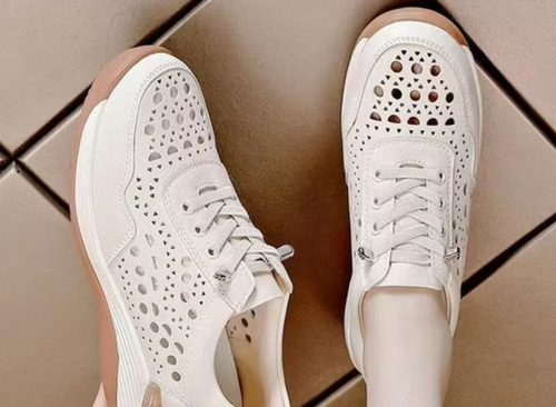 2026 New Style Hollow Breathable Wedge for Women, Spring And Summer Collection, Height-Increasing, Non-Slip, Comfortable And Fashionable Casual Shoes for Ladies., Women Shoes