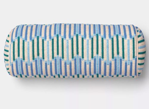 8"x20" Wavy Stripe Woven Bolster Pillow Multi-Cool - Threshold™