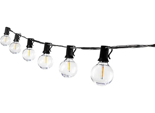 Allsop Home & Garden Bistro Outdoor and Indoor 25 ft. Plug-In LED Globe Bulb 25 String Lights Shatter Resistant