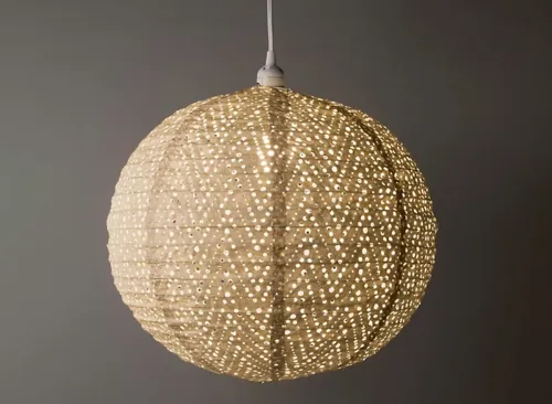 Allsop Home & Garden Soji Stella Nova Chevron Globe Pendant Light, 18 in. x 18 in.