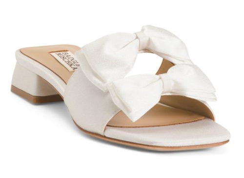 BADGLEY MISCHKA Giorgia Low Block Slide On Sandals 