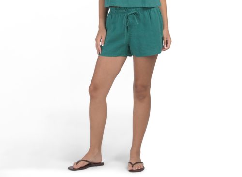 BELLA DAHL Linen Dolphin Shorts
