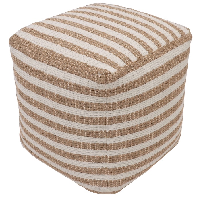 Better Homes & Gardens Striped Pouf