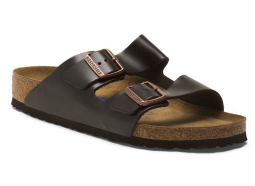 BIRKENSTOCK Men's Made In Germany Leather Arizona Amalfi Soft Footbed Sandals