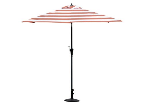 Belavi 9 Foot Aluminium Umbrella, Rust Stripes