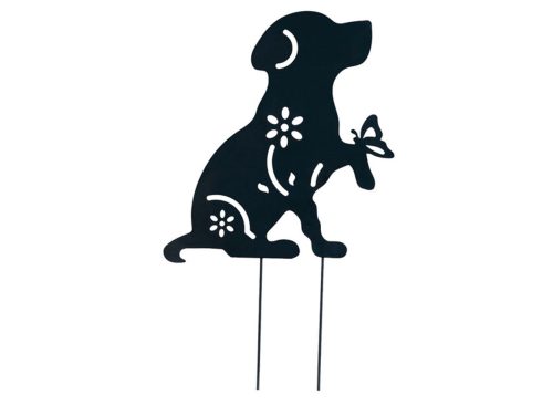 Belavi Animal Silhouette Stake, Dog