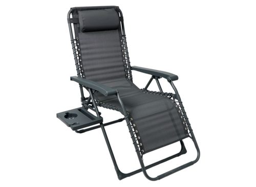 Belavi Folding Recliner, Grey