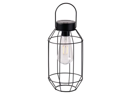  Belavi Solar Geometric Lantern, Geometric, Black