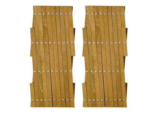 Belavi Wooden Trellis, Natural, Set of 2 Small