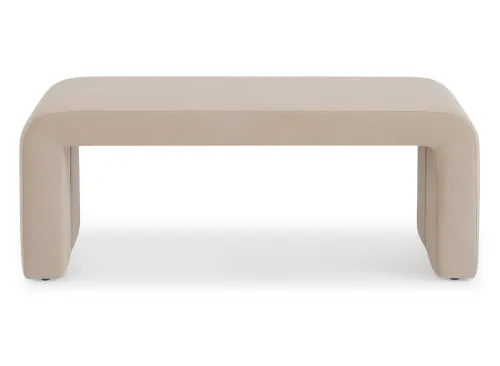 Better Homes & Gardens Juliet 44.50" Velvet Waterfall Bench, Beige