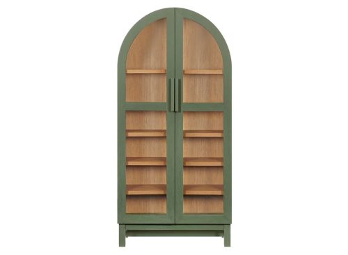 Better Homes & Gardens Juliet Arch Accent Cabinet, Deep Green Finish