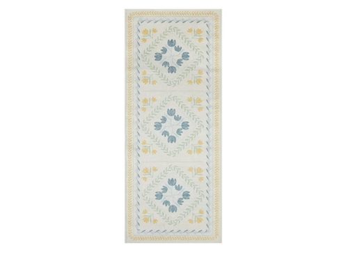 Better Homes & Gardens Soliel Floral Runner Rug, Blue & Yellow, 30" x 72"