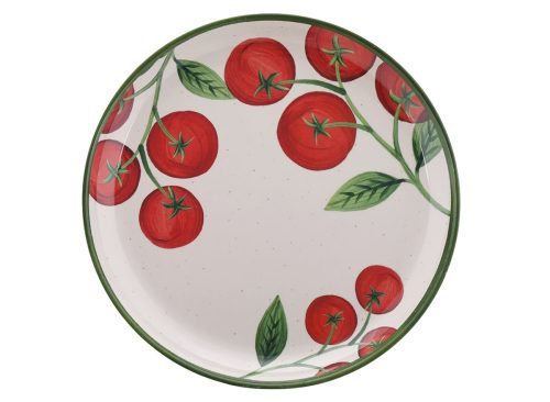 Better Homes and Gardens Bamboo Melamine Tomato Dinner Plate, 10.75 Inch, Red