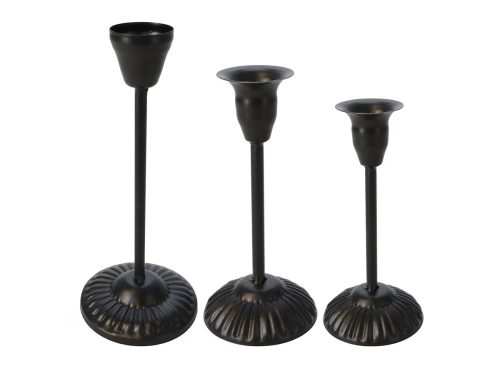 Black Iron Candle Holder, Assorted Sizes, 1-ct