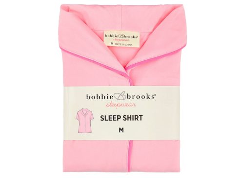 Bobbie Brooks Pink Women's Sleepwear Sleep Shirt, Medium