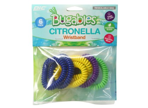 Bugables® Citronella Wristband 6-Pack