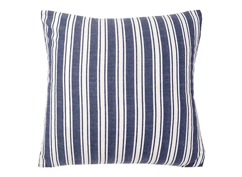 Carstens Dark Denim Stripe Pillow