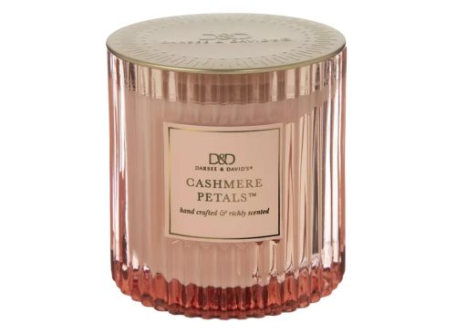 Cashmere Petals Ribbed Jar Candle