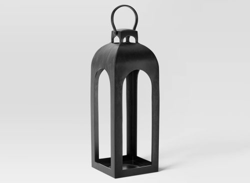 Cast Aluminum Outdoor Lantern Candle Holder—Threshold