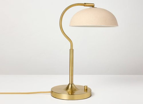 Ceramic Shade Table Lamp Brass - Hearth & Hand™ with Magnolia