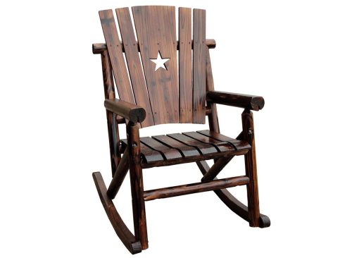 Char-Log Wooden Star Rocker