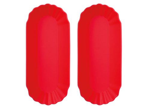 Crofton 2pk Hot Dog Trays, Red